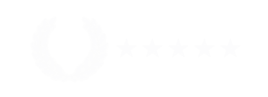 Laurel wreath with five five-point stars